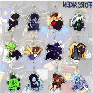 guest1337被遗弃的访客Q版forsaken周边roblox亚克力钥匙扣挂件