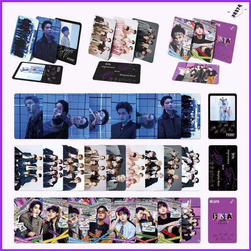 防弹少年团9周年小卡新专辑《Proof》周边照片卡团体照手账