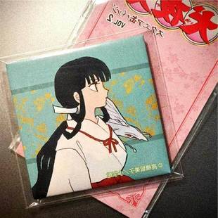 犬夜叉动漫周边原画方吧唧 桔梗 杀生丸高颜值二次元胸针挂件谷子