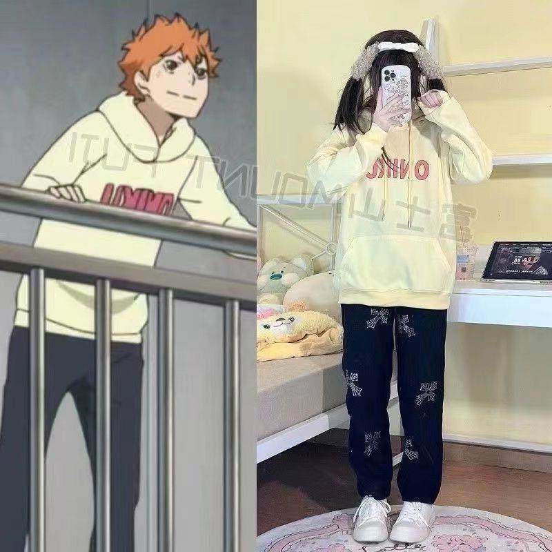 富士山排球少年日向翔阳卫衣周边稻荷崎高中排球部cosplay衣服