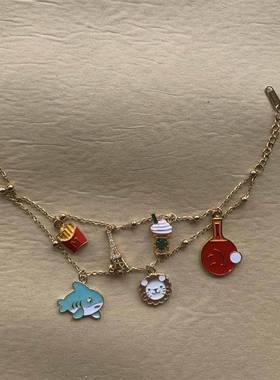 王楚钦孙颖莎周边原创设计莎头巴黎如愿登顶手链莎头手链应援定制