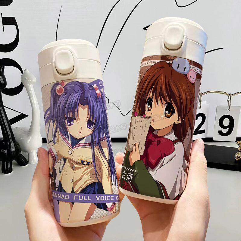 CLANNAD古河渚可爱保冷保温杯大容量便携高颜值304不锈钢学生水杯
