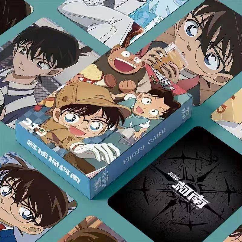 名侦探柯南周边三寸盒装55张镭射小卡拍立得照LOMO卡生日礼物精美