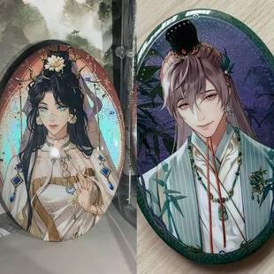 新款代号鸢同人周边椭圆形吧唧张闿袁基精美摆件通报送朋友闺蜜