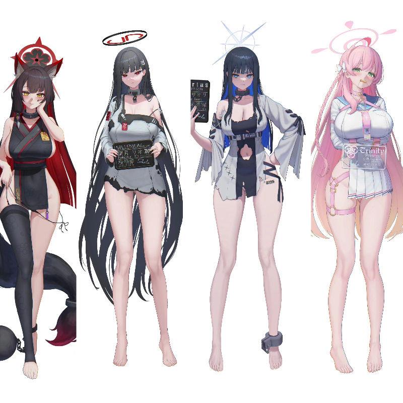 碧蓝档案周边二次元动漫游戏10*10cm大立牌高颜值桌面摆件送朋友