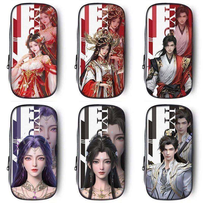 完美世界笔袋多功能文具盒小学初中生铅笔盒女生大容量文具袋新款