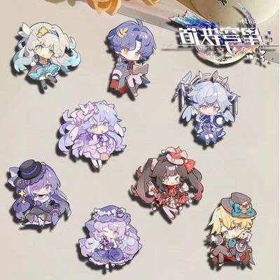 星穹铁道胸针卡通砂金花火黑天鹅砂金流萤压克力书包挂件装饰