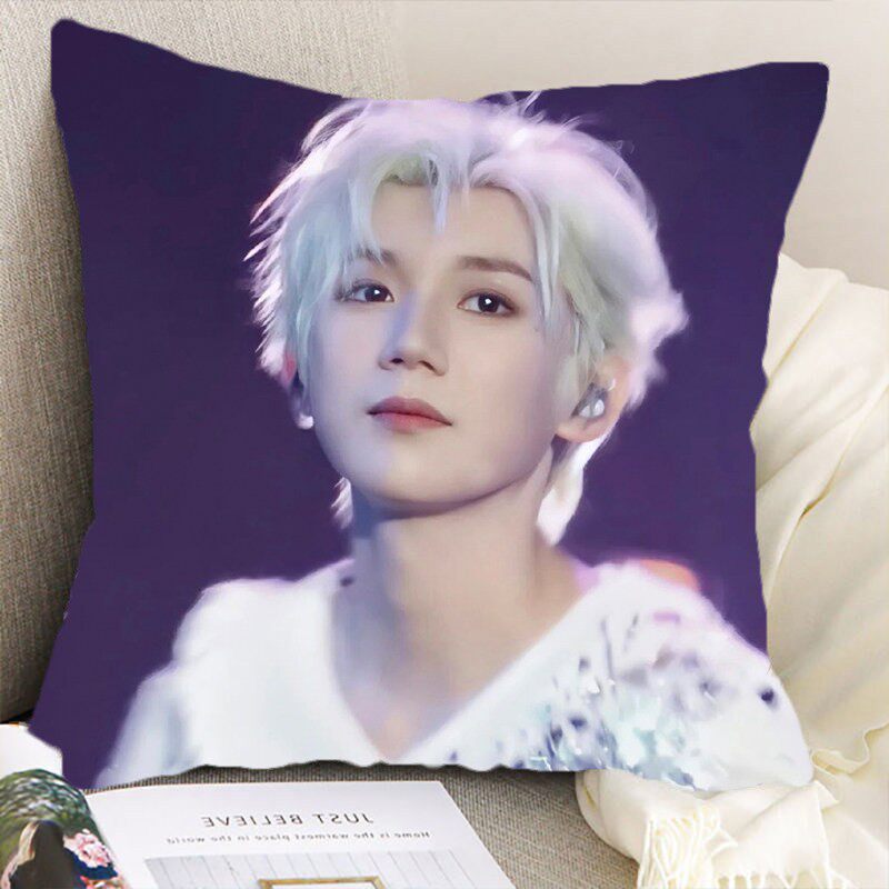 王源周边抱枕可爱双面照片同款小汤圆靠垫枕diy创意生日礼物
