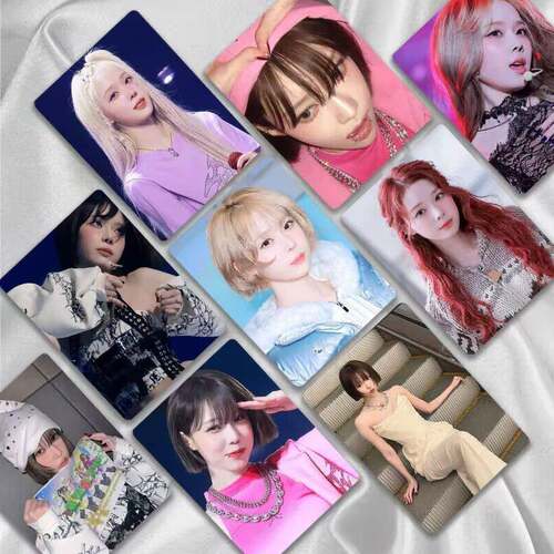 Winter金玟庭镭射小卡55张aespa周边专辑自印卡拍立得收藏LOMO卡