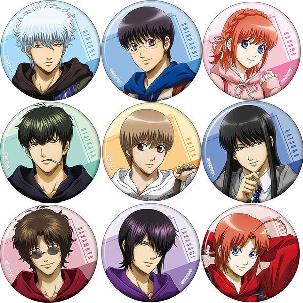 银魂浴衣吧唧动漫周边神乐神威桂小太郎坂田银时谷子cos徽章挂件