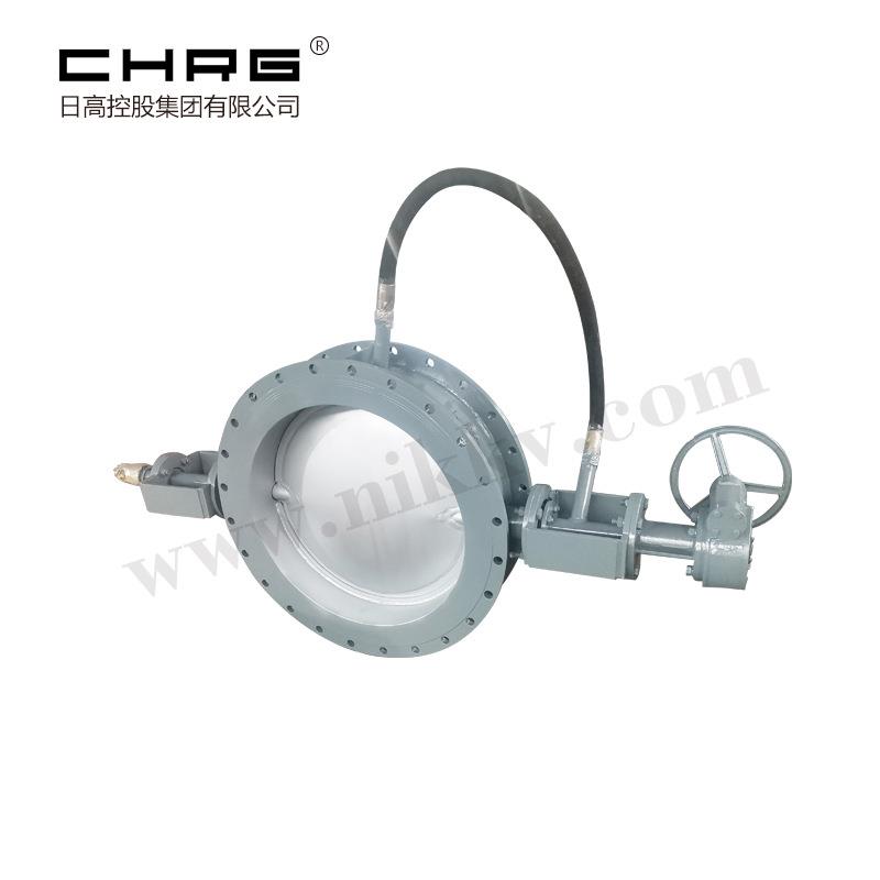 阀门厂家供应手动水冷蝶阀D343R-1CP超高温水冷式烟道蝶阀