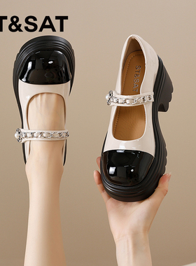 星期六玛丽珍鞋女2025冬季女鞋新款爆款鞋子法式英伦风单鞋小皮鞋