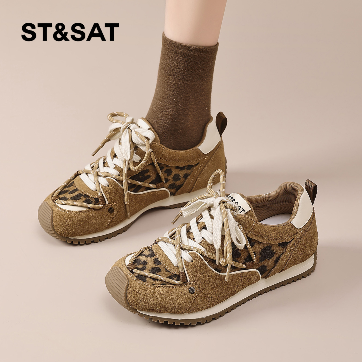 星期六时尚气质百搭超火真皮平底