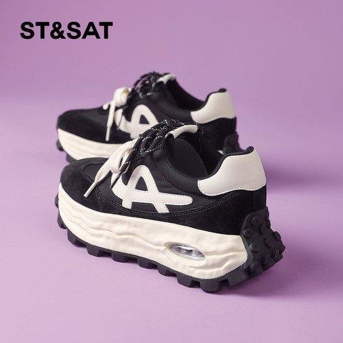 星期六时尚气质百搭超火真皮休闲