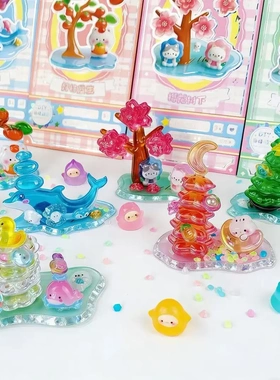 叠叠乐贴纸3D立体浮雕角落萌物水晶贴纸DIY装饰儿童玩具奖励贴