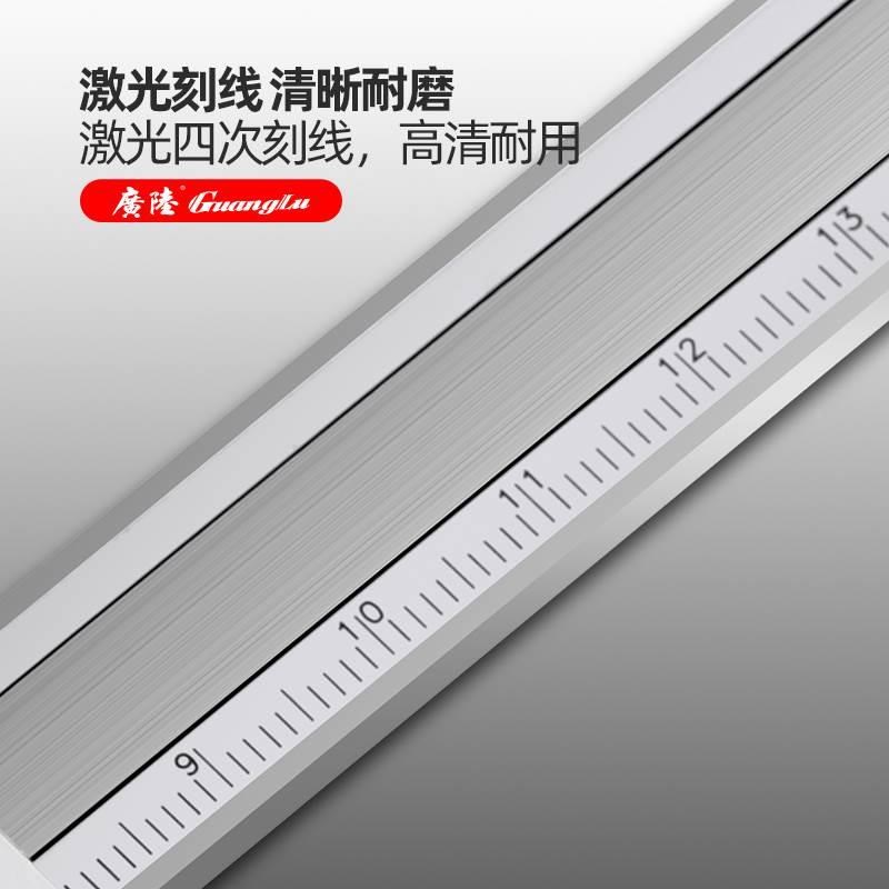 广陆桂林带表盘卡尺0-150 200 300Hmm不锈钢高精度双向防震保修*