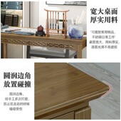 书桌简约卧室家用简易学生桌子台式 电脑桌学习小办公桌实木写字台