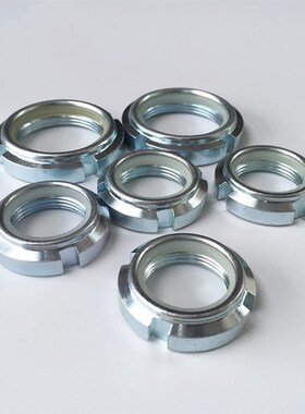 精密U型开槽轴f承圆螺母自锁螺帽FUNT/FUNTC12/15 M10-0.75 M12 1