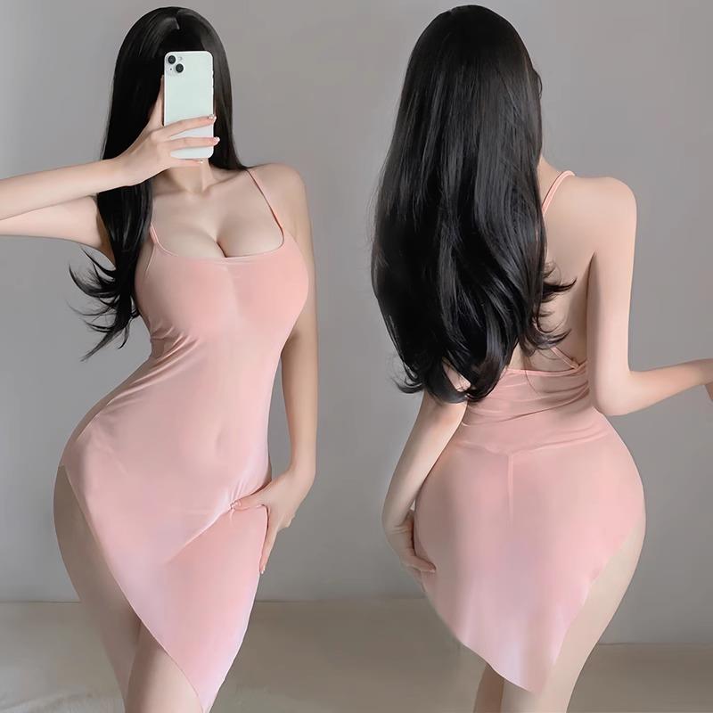 性感睡衣女高级感大码蕾丝吊带睡裙夏季冰丝薄款情侣情调趣味内衣