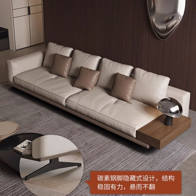 厂家现代简约真皮贵妃沙发极简直排全套新中式意式大平轻奢奢华