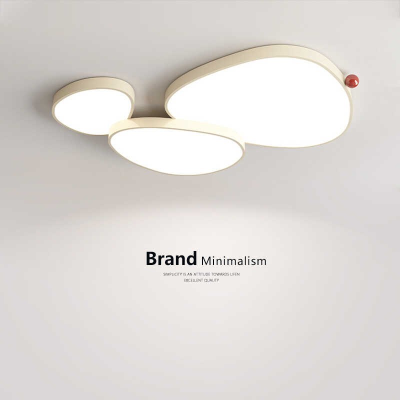 鹅卵石灯全光谱客厅灯主灯现代简约大气吸顶灯圆形极简次卧室灯具