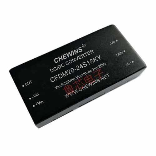 CFDM20-48D15KY光耦保护DC-DC电源18-75V输入48V转正负15V双路20W
