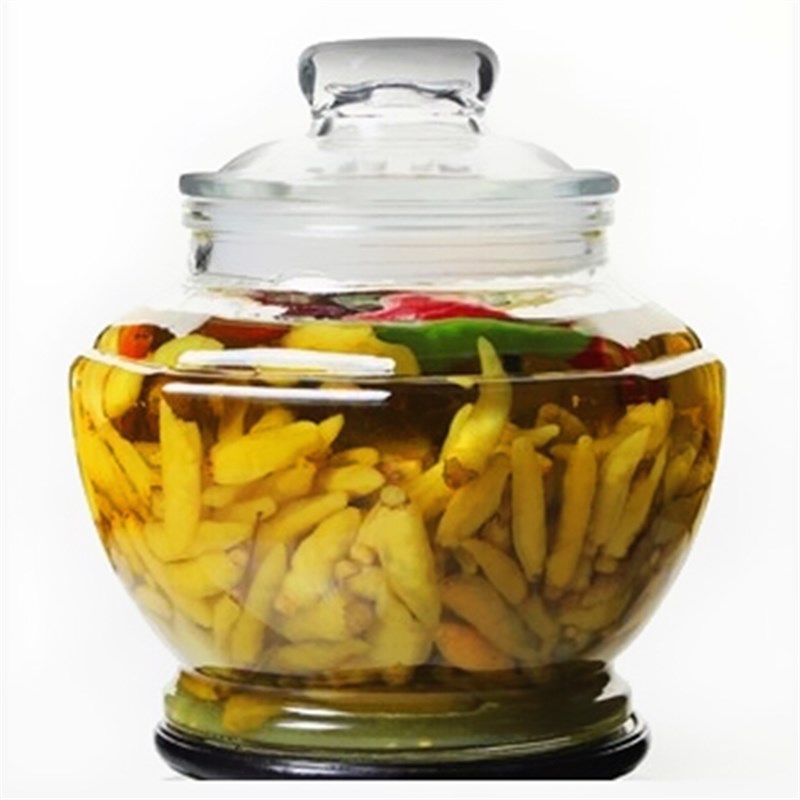 无铅加厚密封罐泡菜坛子玻璃瓶家用腌咸菜缸酸菜容器特大号糖蒜罐