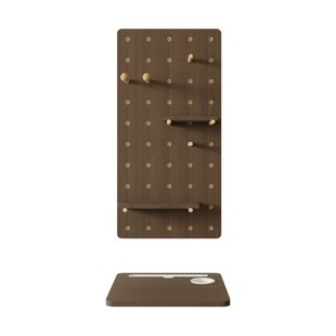 替代床头柜实木家用卧室墙上壁挂洞洞板置物架小边几可折叠桌收纳