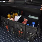 汽车后备箱收纳箱多功能车载储物盒折叠整理箱车用行李箱尾箱置物