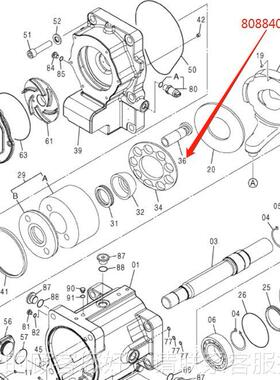 8日立ZX890-54A 挖掘机液压泵柱8塞 液压JME泵配件 活塞0802M5X18