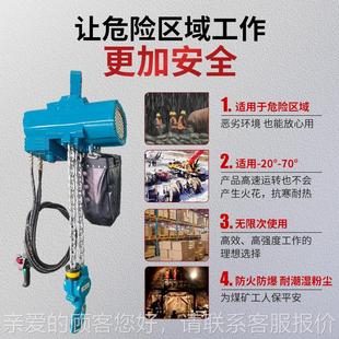 煤矿化工气动葫芦0.t1T2T3吨提6m9M2米5气10.25吨3动升机防爆气动