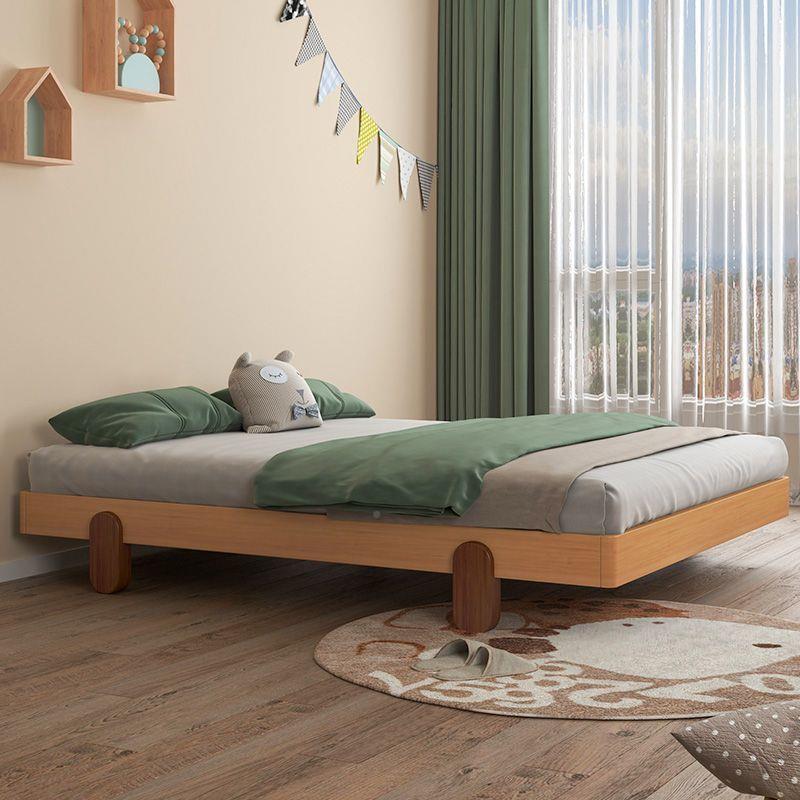 北JCP欧简约榻床无床头床公主榻风双人床全实木榉木框架儿童实木