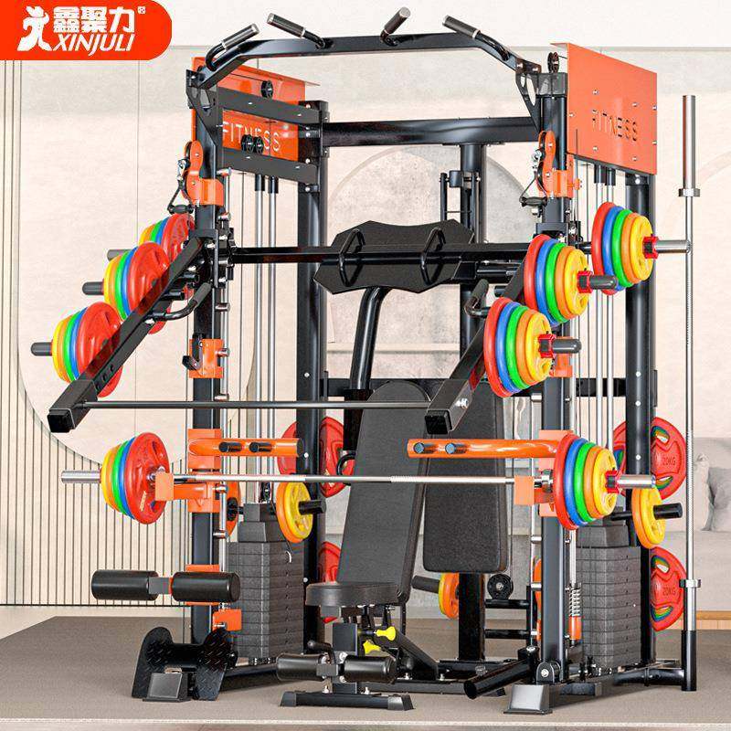 多功能史密斯机大型综合训练器家用健身器材深蹲龙门架飞鸟卧推架,运动/瑜伽/健身/球迷用品,健身器材套装,淘宝优惠券,粉丝福利购,淘宝优惠卷