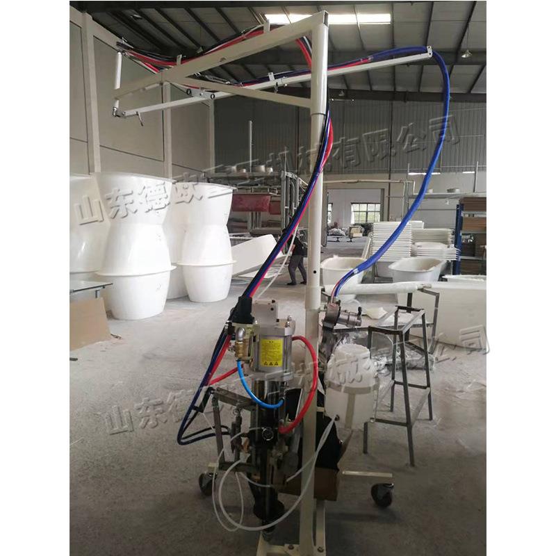 东北亚玻璃钢纤维喷涂机 卫浴洁具喷射机 玻璃钢树脂喷浆机