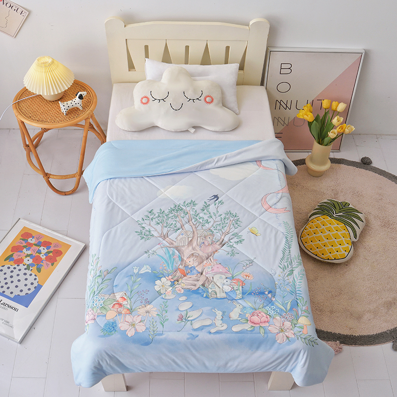 心星A類兒童蠶絲夏涼被薄款