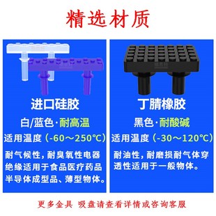 包装 给袋式 机带点夹片夹袋橡皮黑蓝色硅胶夹皮气动工业机械手配件