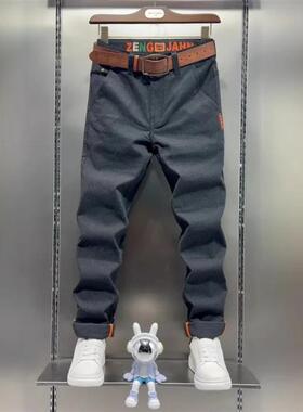 凯登鹿轻奢秋冬季新款男士休闲裤修身直筒男款弹力高端商务休闲裤