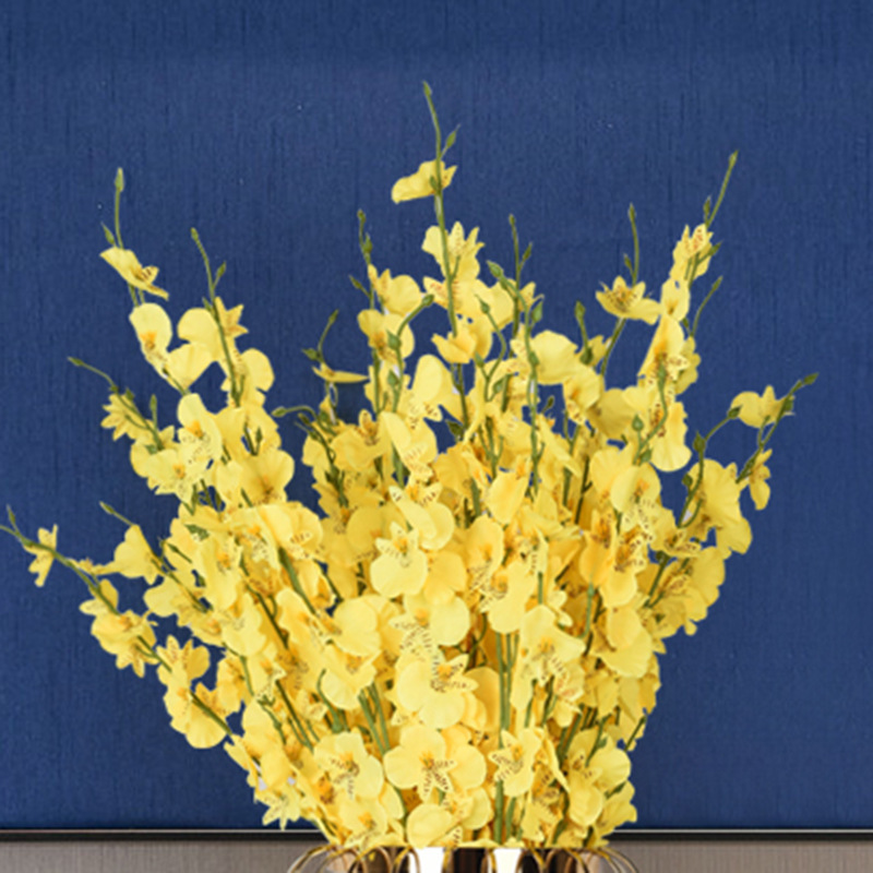 现货北欧轻奢金属玻璃花瓶客厅餐桌铁艺装饰家居干花插花饰品摆件