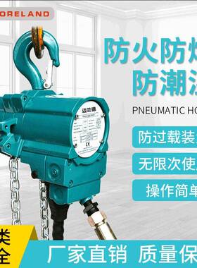 防爆气动葫芦1吨2t矿用气动起重器易燃易爆场所m6m12m气动葫芦