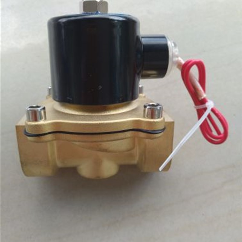 常闭电磁阀水阀开关阀AC220V气阀电子进水排水阀DC2412V4分1寸2寸