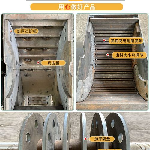 小型锤式破碎机河卵石制砂机碎石机砖块石头混凝土建筑垃圾粉碎机