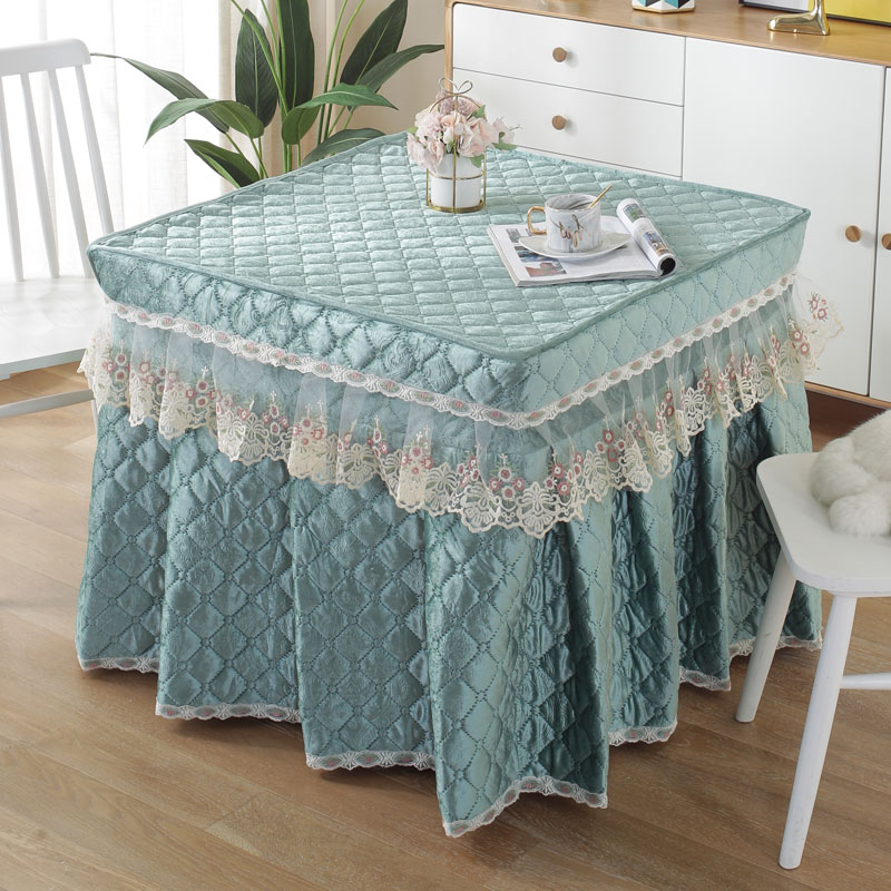 新款电炉罩烤火桌子n罩套烤火桌布罩家用正方形取暖桌罩套冬季加