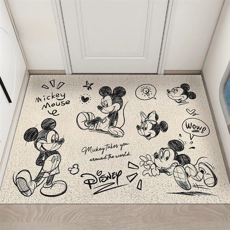 2025新款卡通入户门地垫家用玄关防滑可裁剪丝圈地垫可裁剪地毯,居家布艺,入户地垫,淘宝优惠券,粉丝福利购,淘宝优惠卷