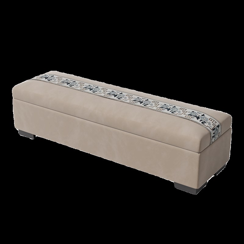 卧室床尾凳夫妻长m凳床尾小沙发新中式春凳床前边凳收纳收纳床榻