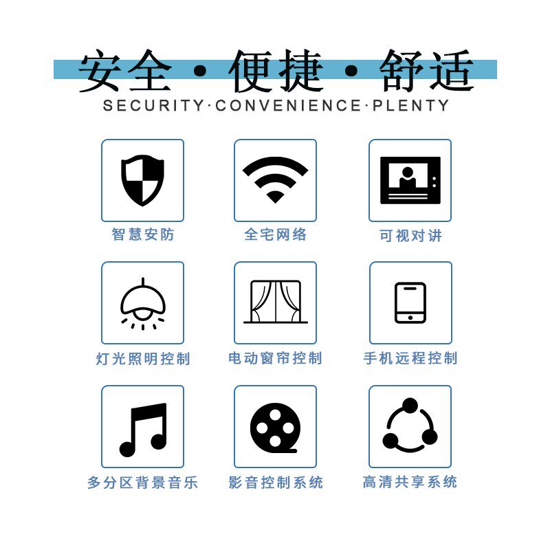 全屋智能家居控制系统全屋u智能开关窗帘家电语音别墅公寓酒店定