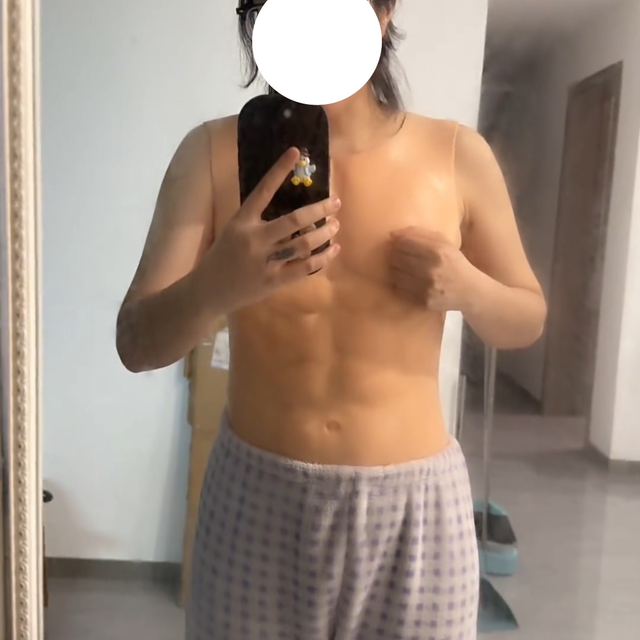 个性新款2026硅胶道具低领内衣无袖肌肉猛男伪爷仿真腹肌胸肌
