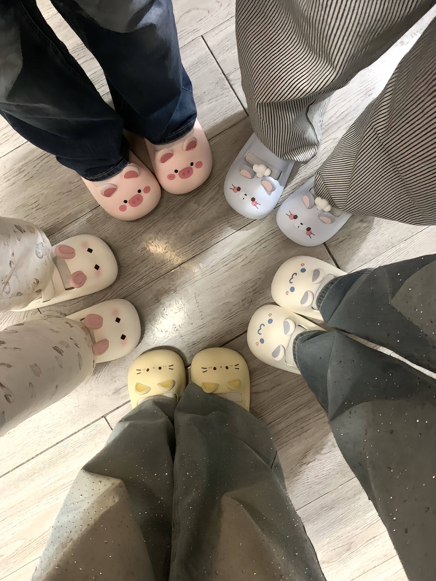 卡通小动物造型新款防滑防撞夏季包头玛丽珍洞洞鞋舒适软萌凉拖鞋