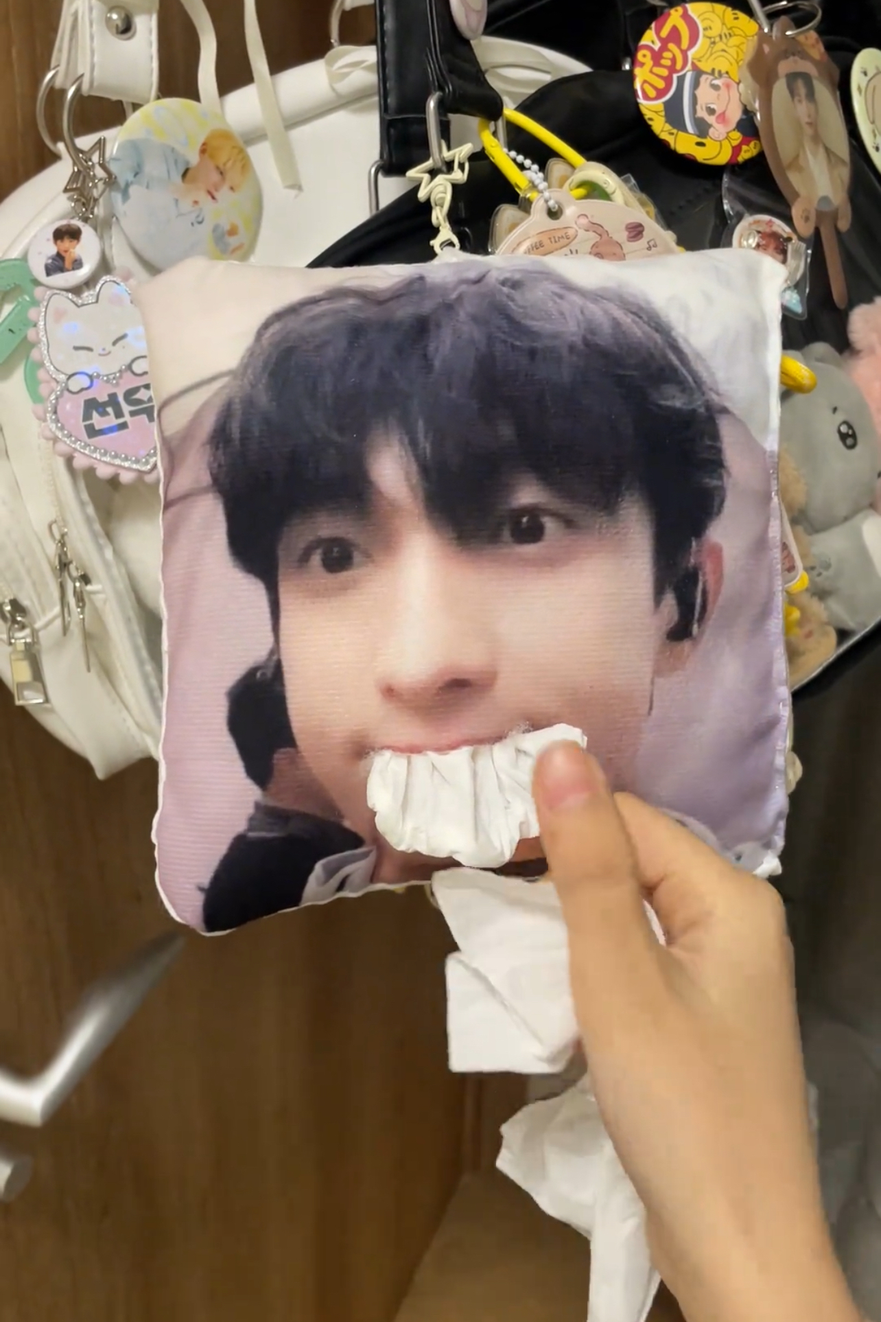 网红明星可定制趣味抽纸袋定制闺蜜生日礼物抽象挂件演唱会物料