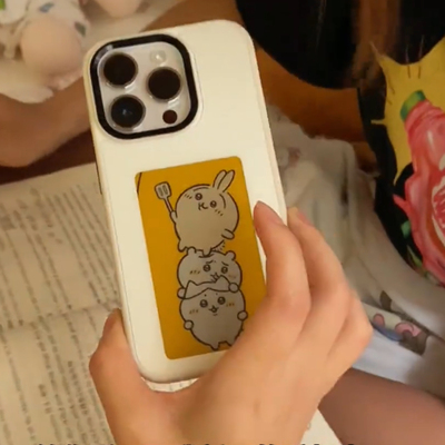 墨水屏手机壳nfc传输智能投屏diy图片个性手机保护壳水果16promax防磨15抗指纹iPhone14创意新款13网红