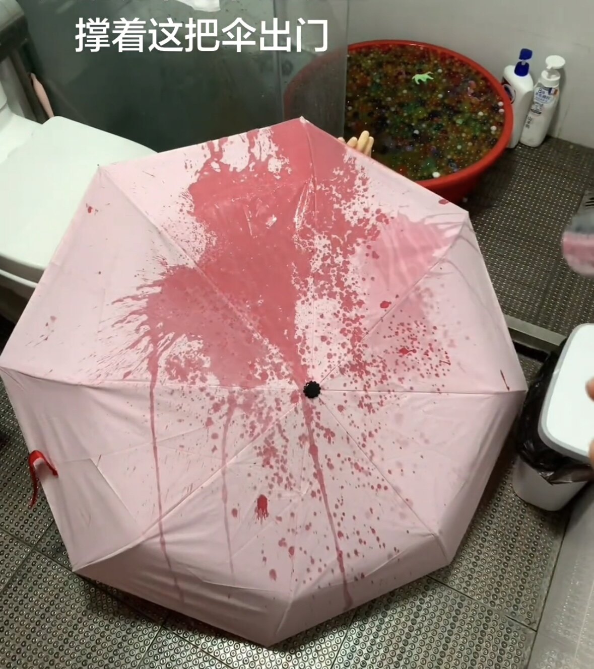 创意高颜值防晒伞遇水变色雨伞晴雨两用防紫外线三折折叠伞学生伞